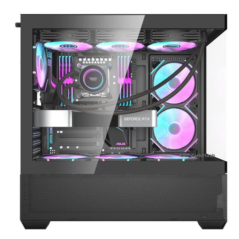 Darkflash DS900 Air Panoramic Glass Slide Panel Luxury PC Gaming Case - Image 8