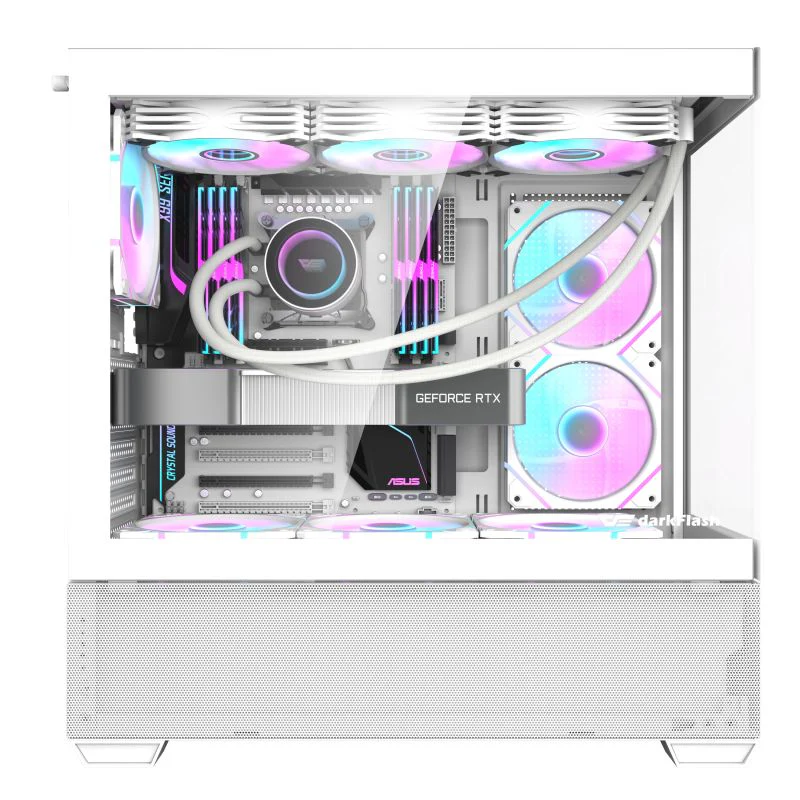 Darkflash DS900 Air Panoramic Glass Slide Panel Luxury PC Gaming Case - Image 9