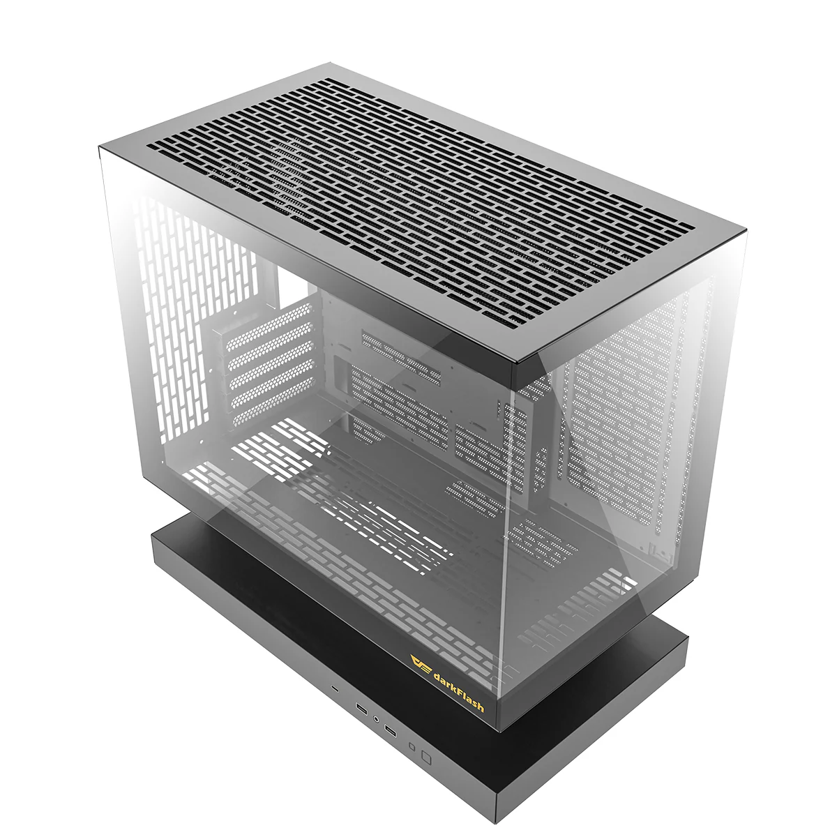 DarkFlash Floatron F1 Art Ultra TG Panel M-ATX PC Case (Black) - Image 16