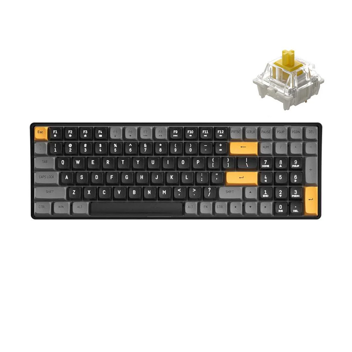 Darkflash GD100 Mechanical Keyboard (Brown Sugar) (Yellow Switch)