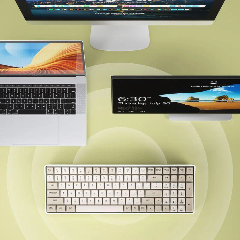Darkflash GD100 Mechanical Keyboard (Milky & Brown) (Yellow Switch) - Image 5
