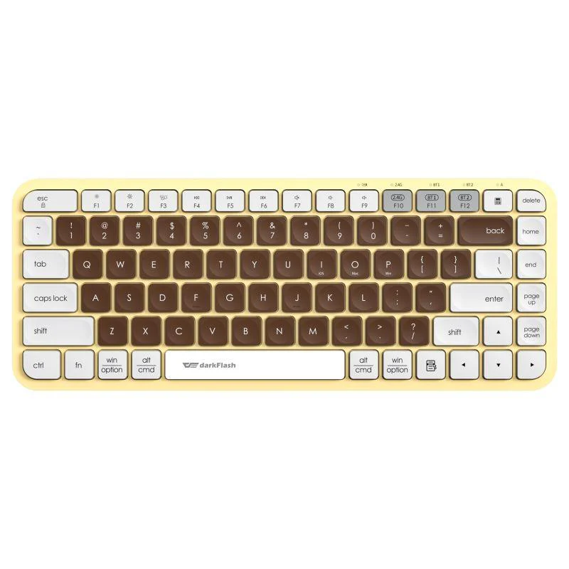 Darkflash V200 Wireless Bluetooth Keyboard (Mocha) - Image 3