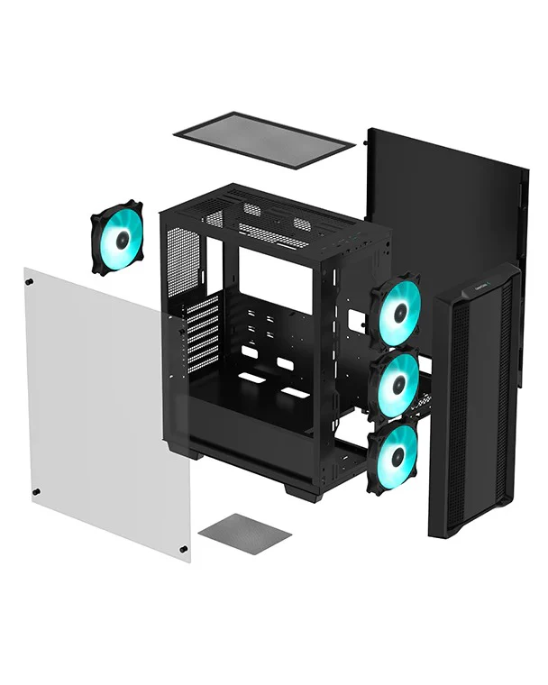 Deepcool CC560 Mid-Tower ATX Case (Black) (R-CC560-BKGAA4-G-1) - Image 5