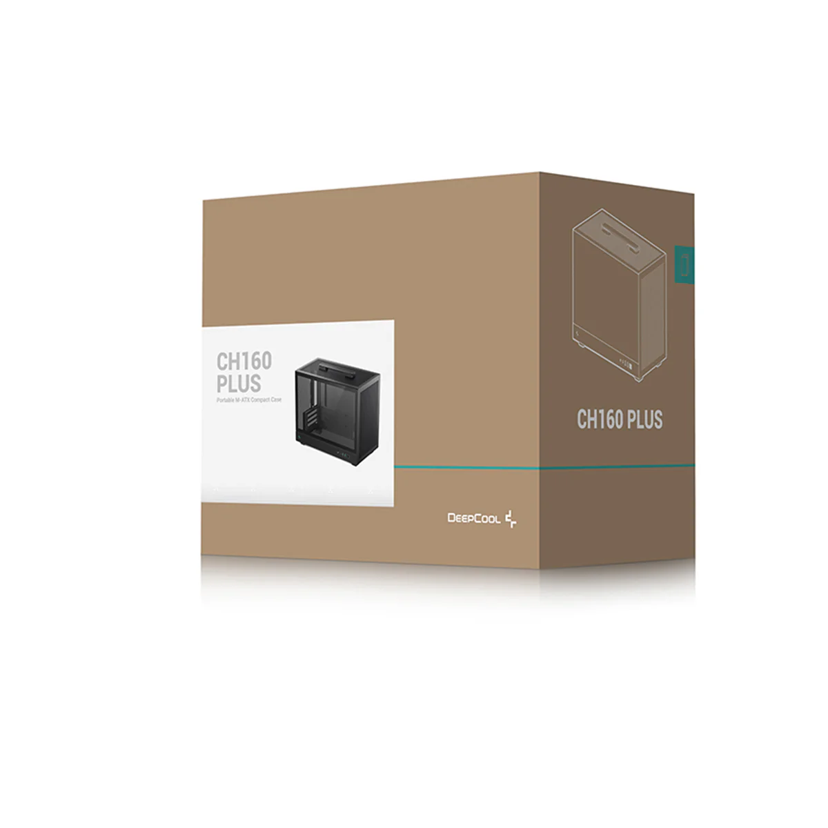 Deepcool CH160 PLUS MESH Mini-ITX Portable High Flow Pc Case (Black, White) - Image 13