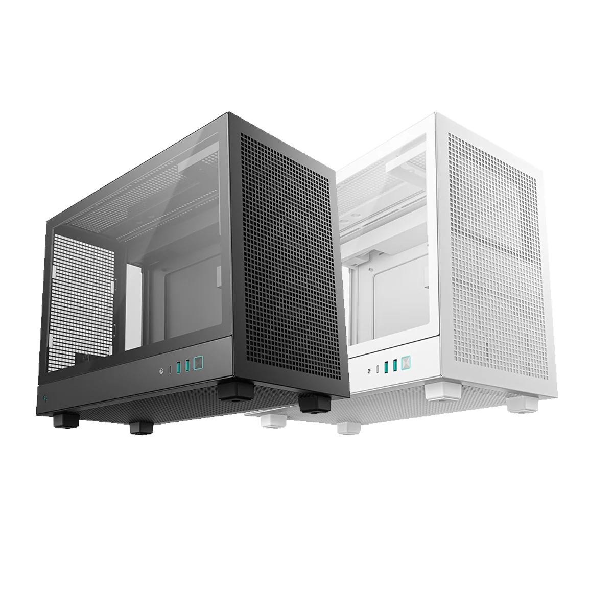 Deepcool CH160 PLUS MESH Mini-ITX Portable High Flow Pc Case (Black, White) - Image 2
