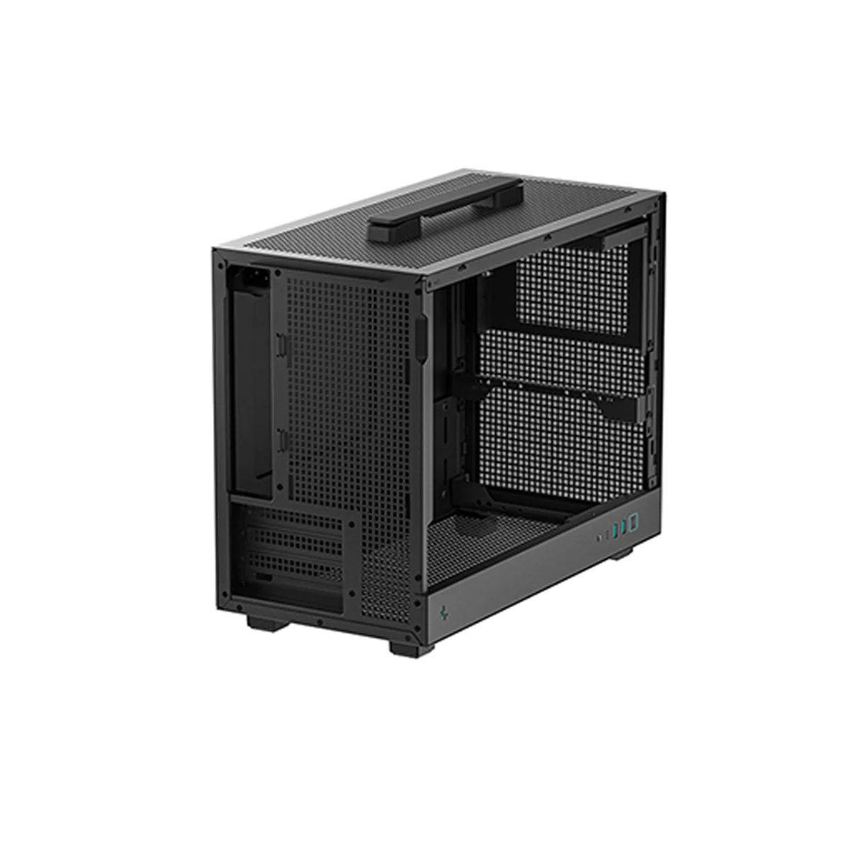 Deepcool CH160 PLUS MESH Mini-ITX Portable High Flow Pc Case (Black, White) - Image 9
