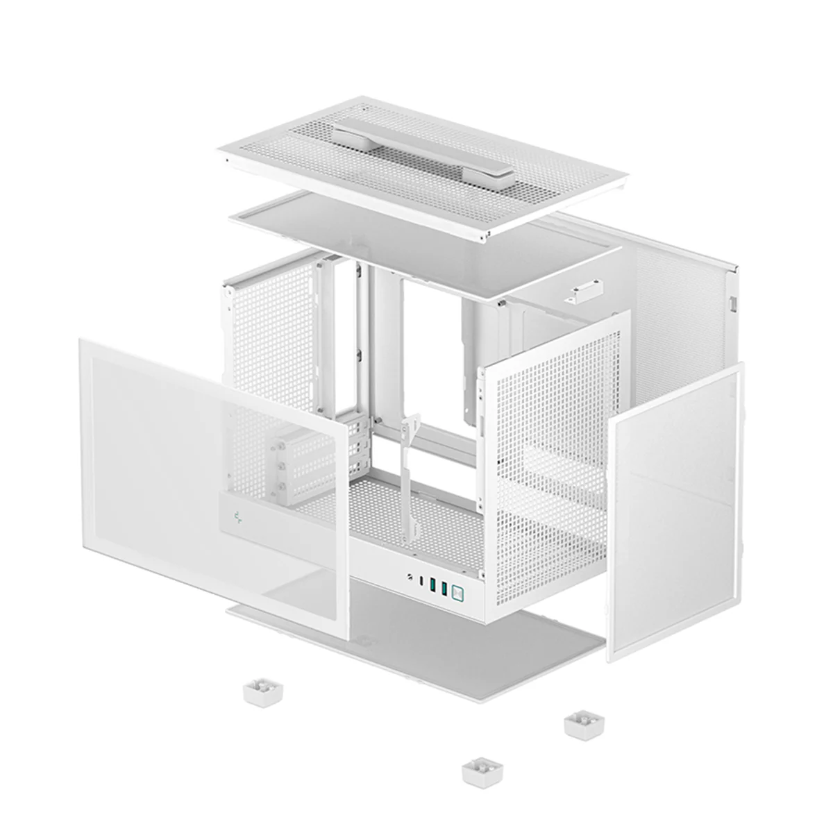 Deepcool CH160 Mini-ITX Mini Tower Cabinet PC Case (Black, White) - Image 15