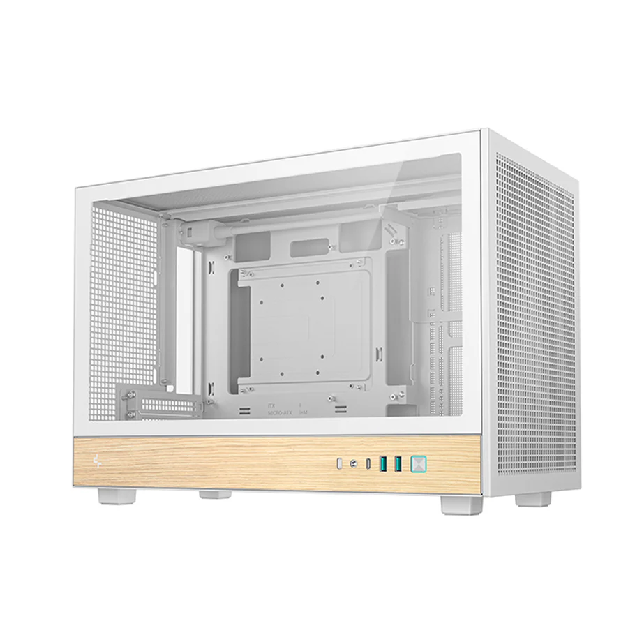 DeepCool CH260 Wood High Airflow Compact M-ATX Wood Grain PC Case (Black, White) (R-CH260-BKNWM0-G-1, R-CH260-WHNWM0-G-1) - Image 15
