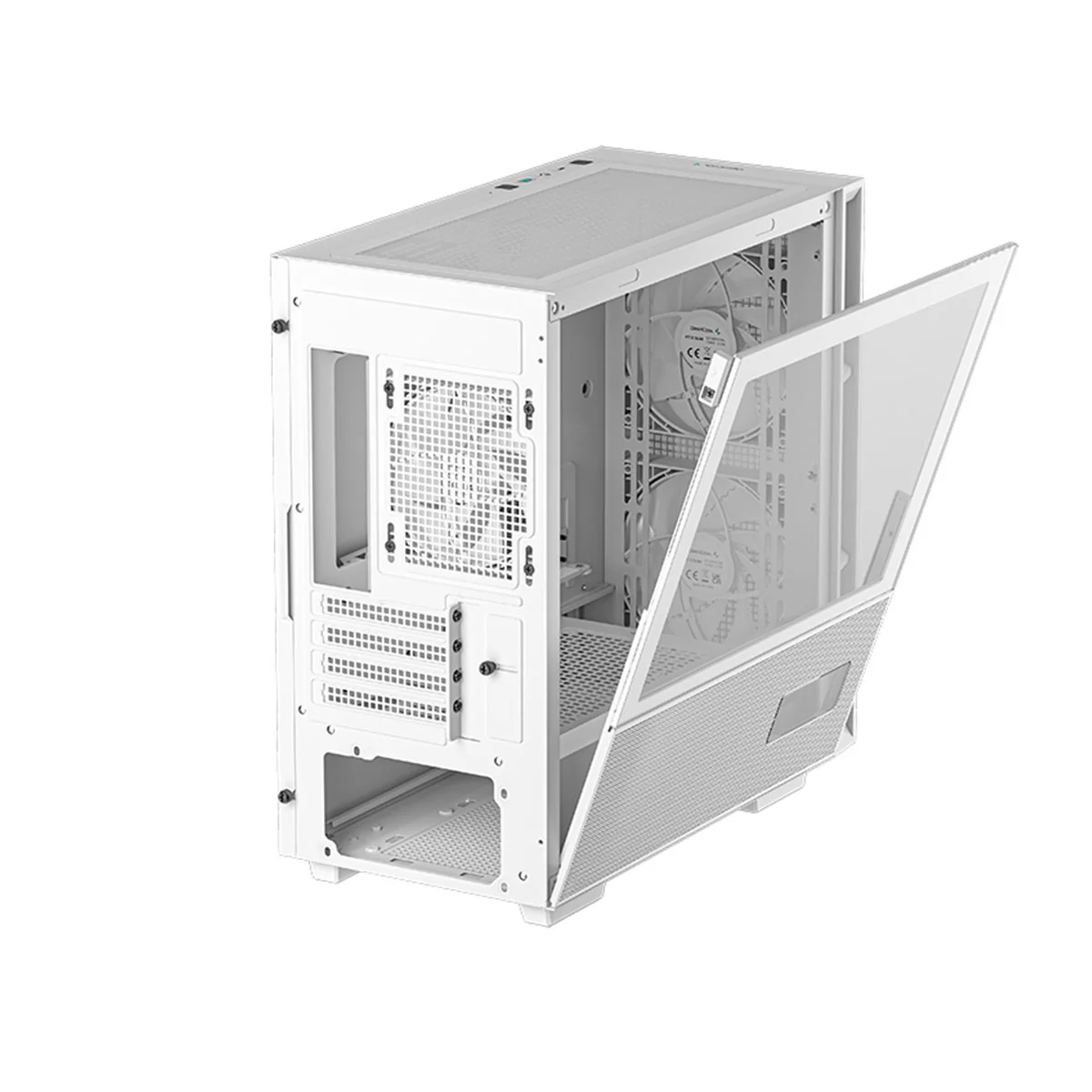 Deepcool CH360 Digital Micro Tower Mini-ITX/Micro ATX Case With Digital Display Screen With Tempered Glass Window (Black, White) - Image 19