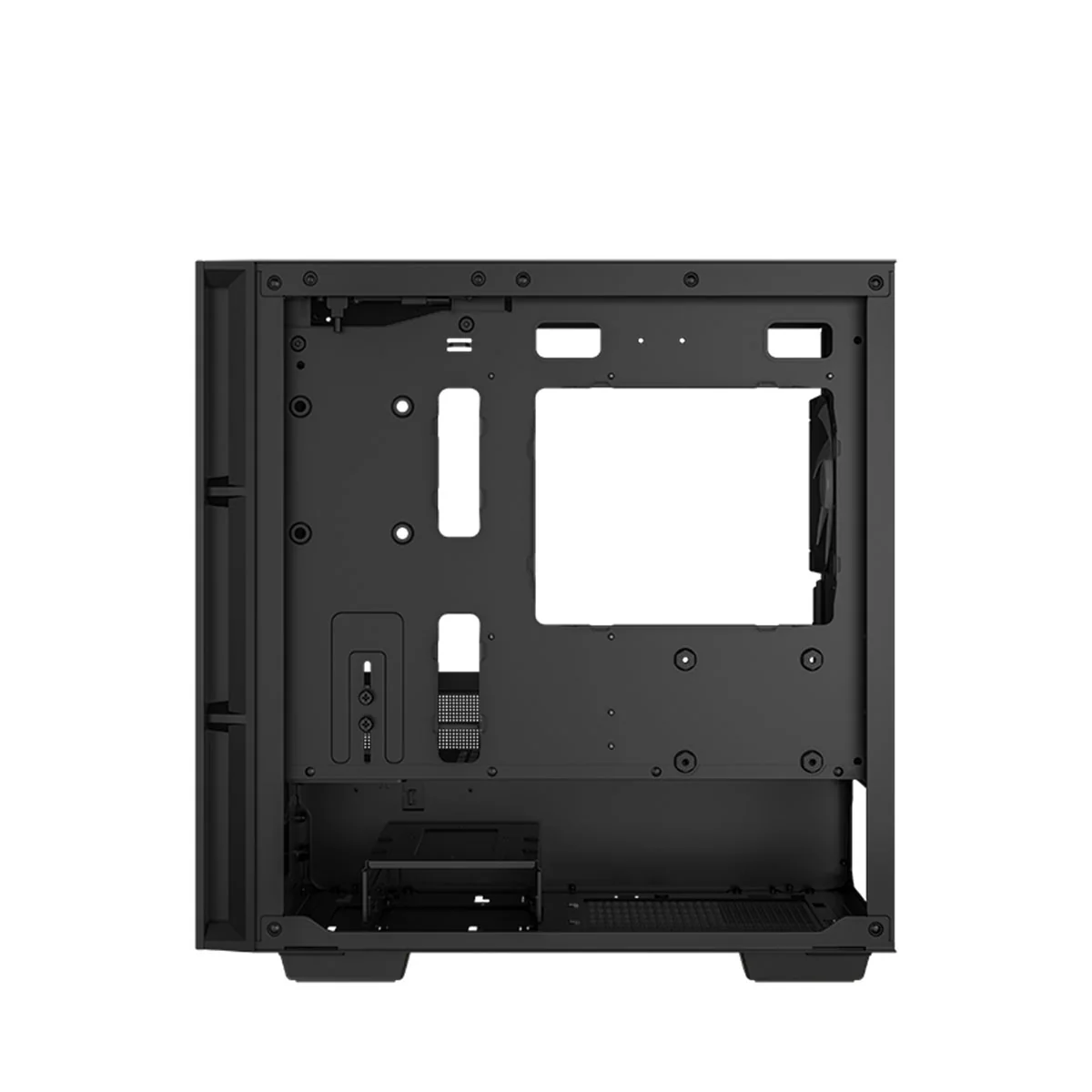 Deepcool CH360 Digital Micro Tower Mini-ITX/Micro ATX Case With Digital Display Screen With Tempered Glass Window (Black, White) - Image 7