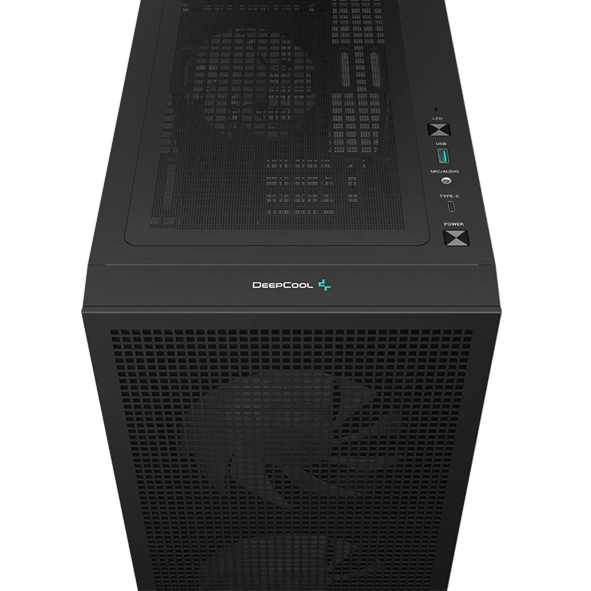 Deepcool CH360 Digital Micro Tower Mini-ITX/Micro ATX Case With Digital Display Screen With Tempered Glass Window (Black, White) - Image 9