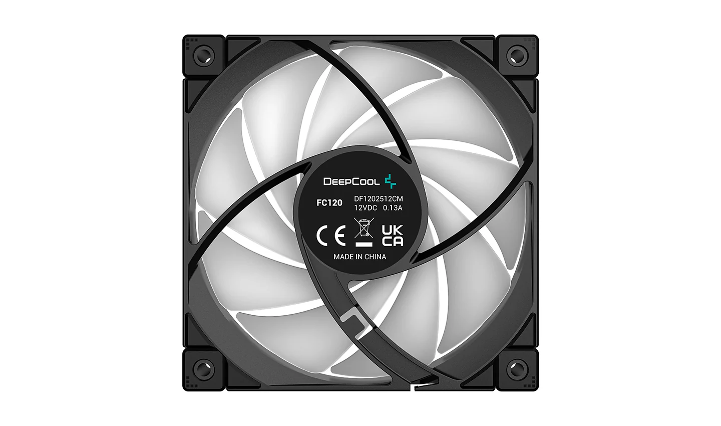 Deepcool FC120 1X120MM Hydro Bearing 500-1800RPM 10% 4-PIN PWM ARGB LED Fan (R-FC120-BKAMN1-G-1) - Image 8