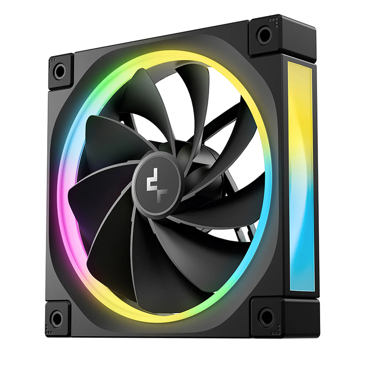 DeepCool FL12R Single 120mm Unique ARGB Fan (Black, White) - Image 3