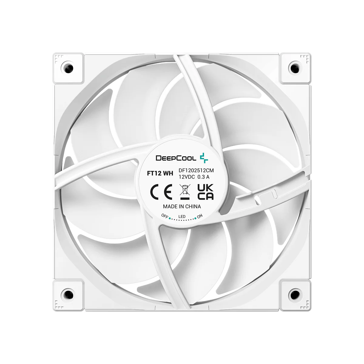 DeepCool FT12 Single 120mm High Performance Fan (Black, White) - Image 9