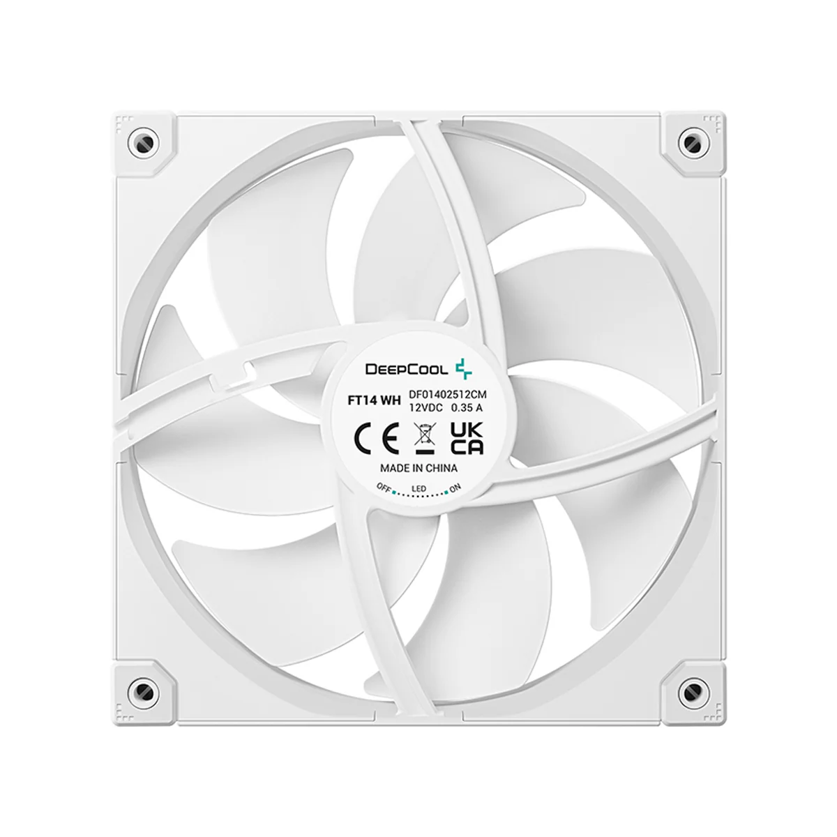 DeepCool FT14 Single 140mm Highly Efficient Performance Fan (Black, White) - Image 10