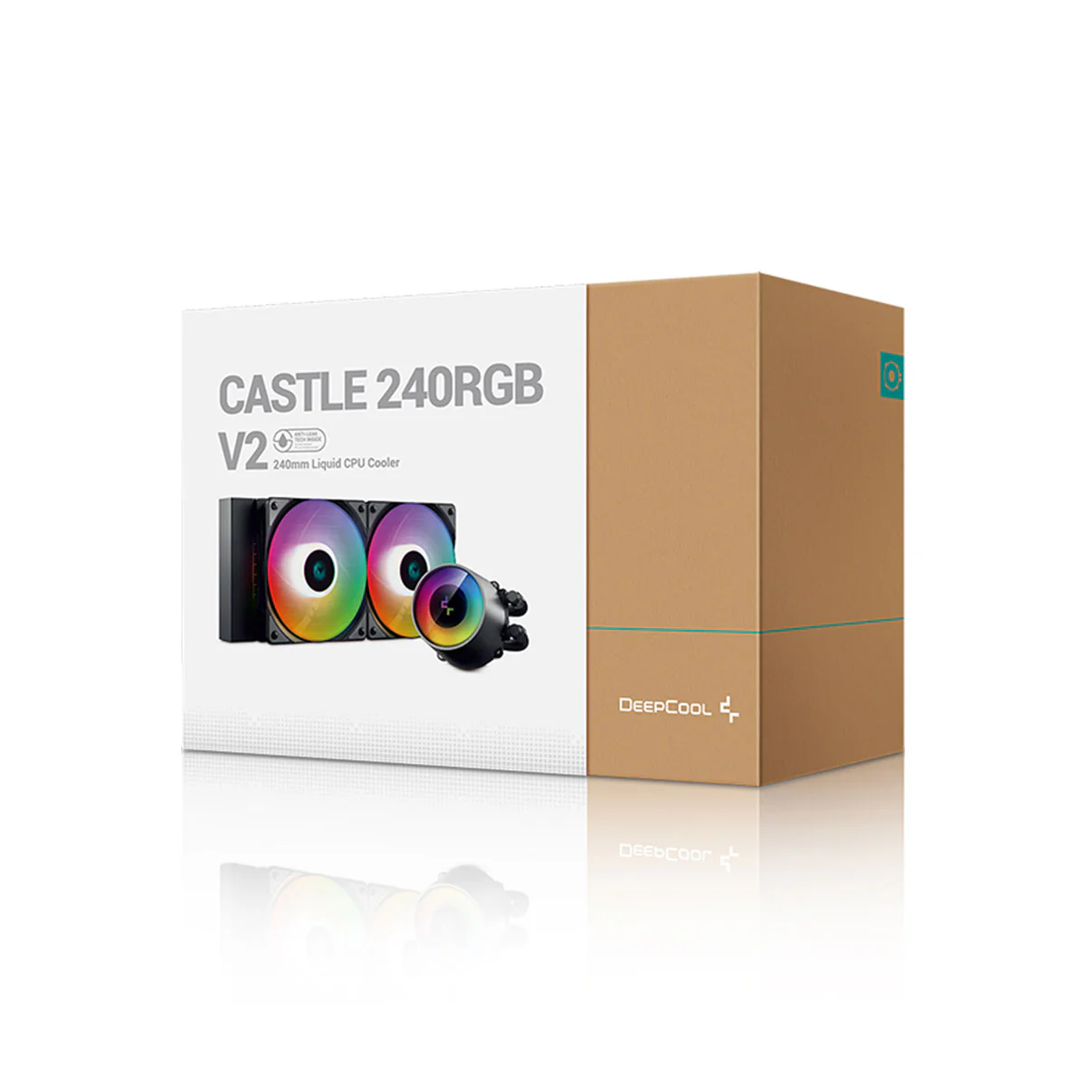 Deepcool Gamer Storm Castle 240RGB V2 240MM Liquid Cooler With Add-RGB Fan (DP-GS-H12AR-CSL240V2) + Deepcool LGA1700 Mounting Bracket Kit - Image 6