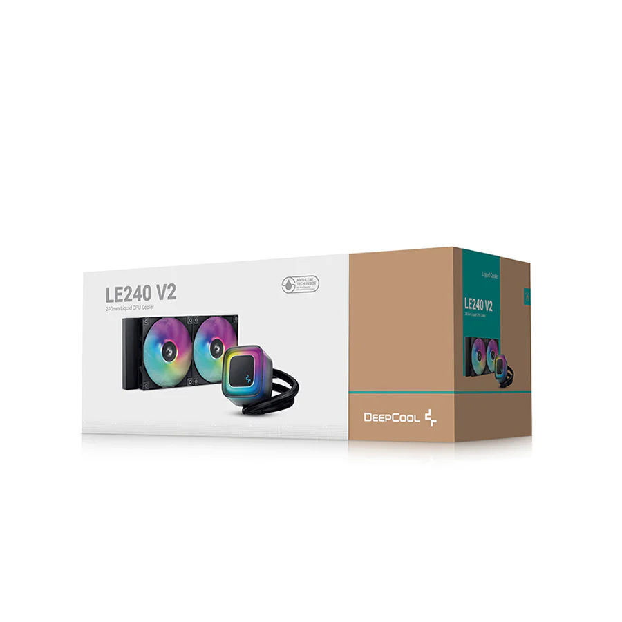 DeepCool LE240 V2 Zero Dark 240mm Silent Liquid CPU Cooler (R-LE240ZERO-BKLNMD-G-1) - Image 6