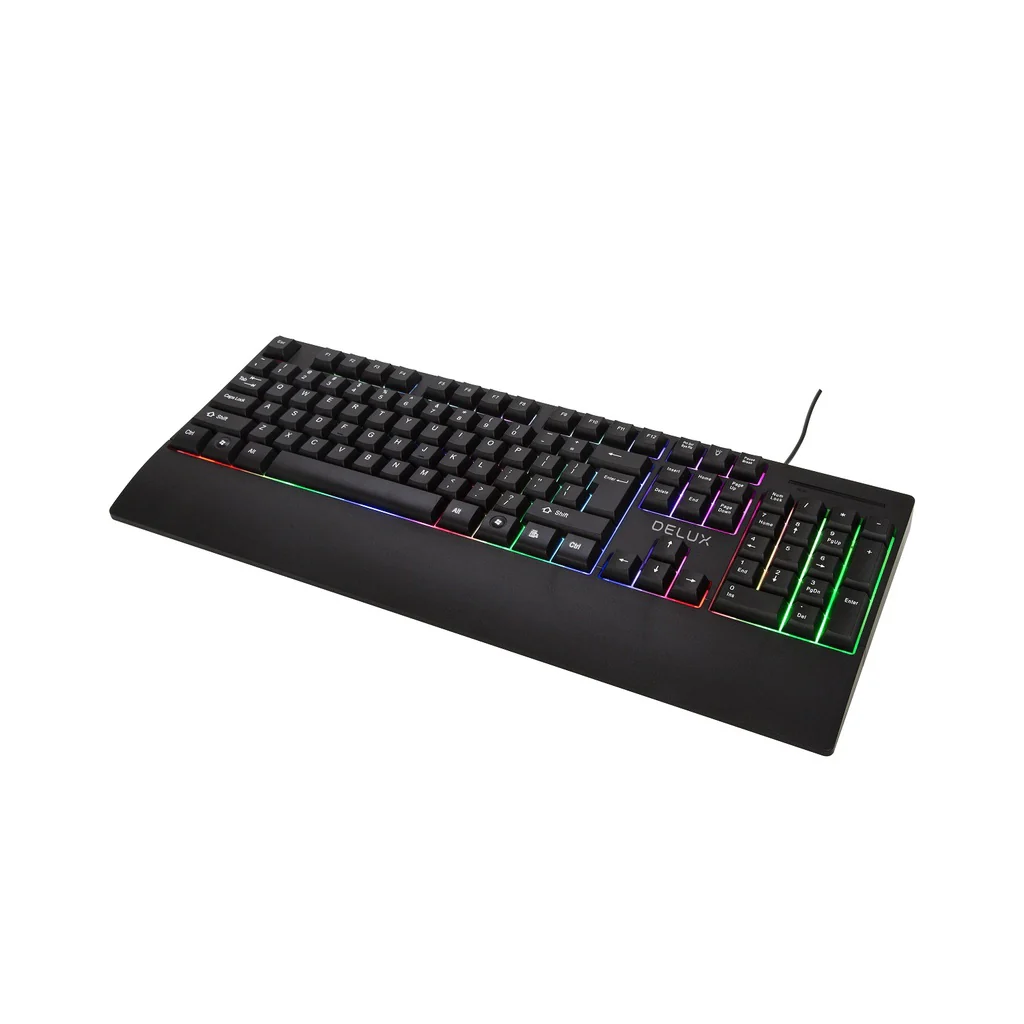 Delux K9852U 104-Keys Membrane Wired Gaming Keyboard - Image 2