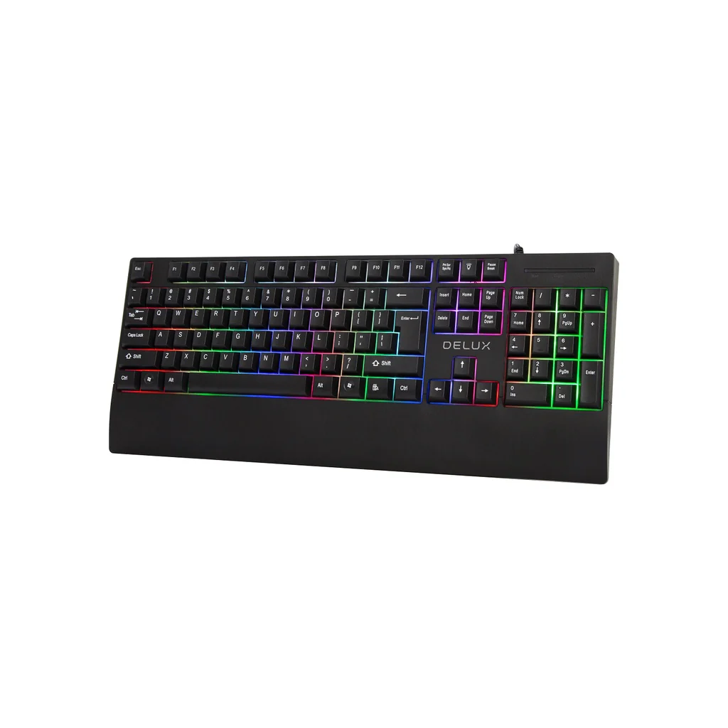 Delux K9852U 104-Keys Membrane Wired Gaming Keyboard - Image 6