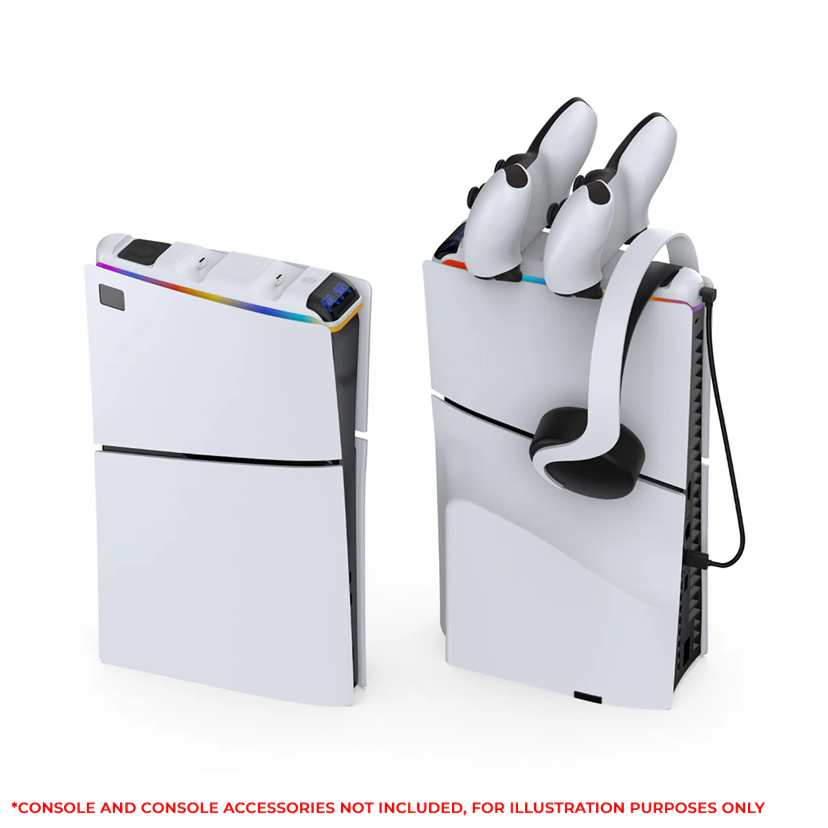 Dobe Charging Dock for PS5 Slim Controller (White) TP5-3597 - Image 9