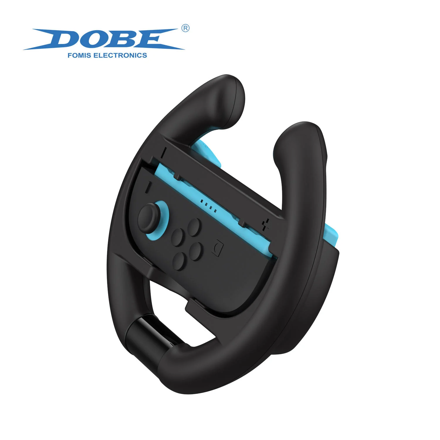 Dobe Controller Steering Wheel for Nintendo Switch 2 Joy-Pad (Black) (Orange/Blue Button) TNS-3195S - Image 3