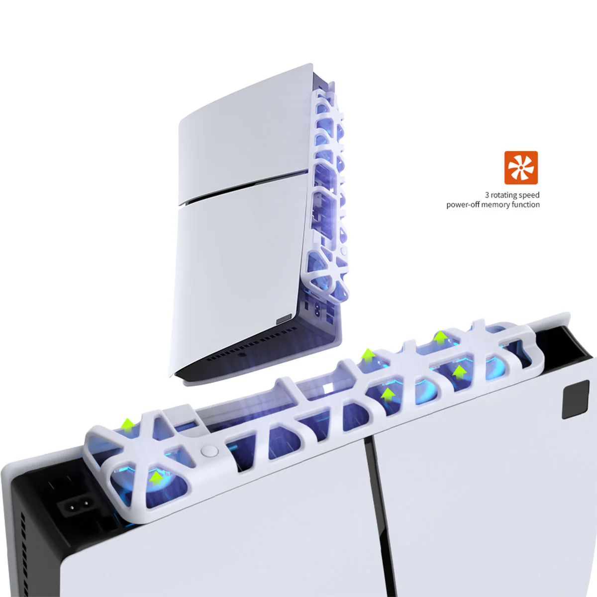 Dobe Cooling Fan for New PS5 Slim (White) TP5-3538 - Image 4