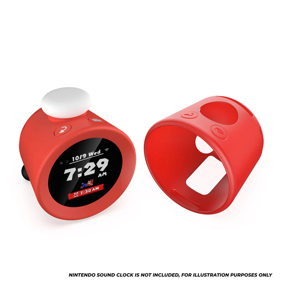 Dobe Silicone Case for Nintendo Sound Clock (Red, Misty White) TNS-31101 - Image 10