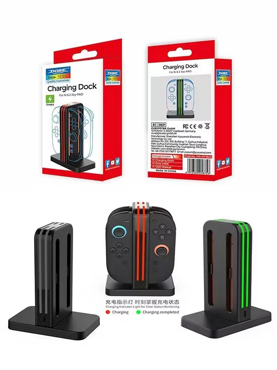 Dobe Square Charging Dock for Nintendo Switch 2 Joy-Pad (Black) TNS-3171 - Image 16