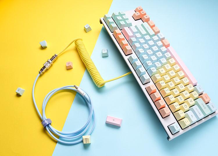 DUCKY COTTON CANDY EDITION PREMICORD COILED KEYBOARD CABLE (DKCC-CCCNC1) - Image 2