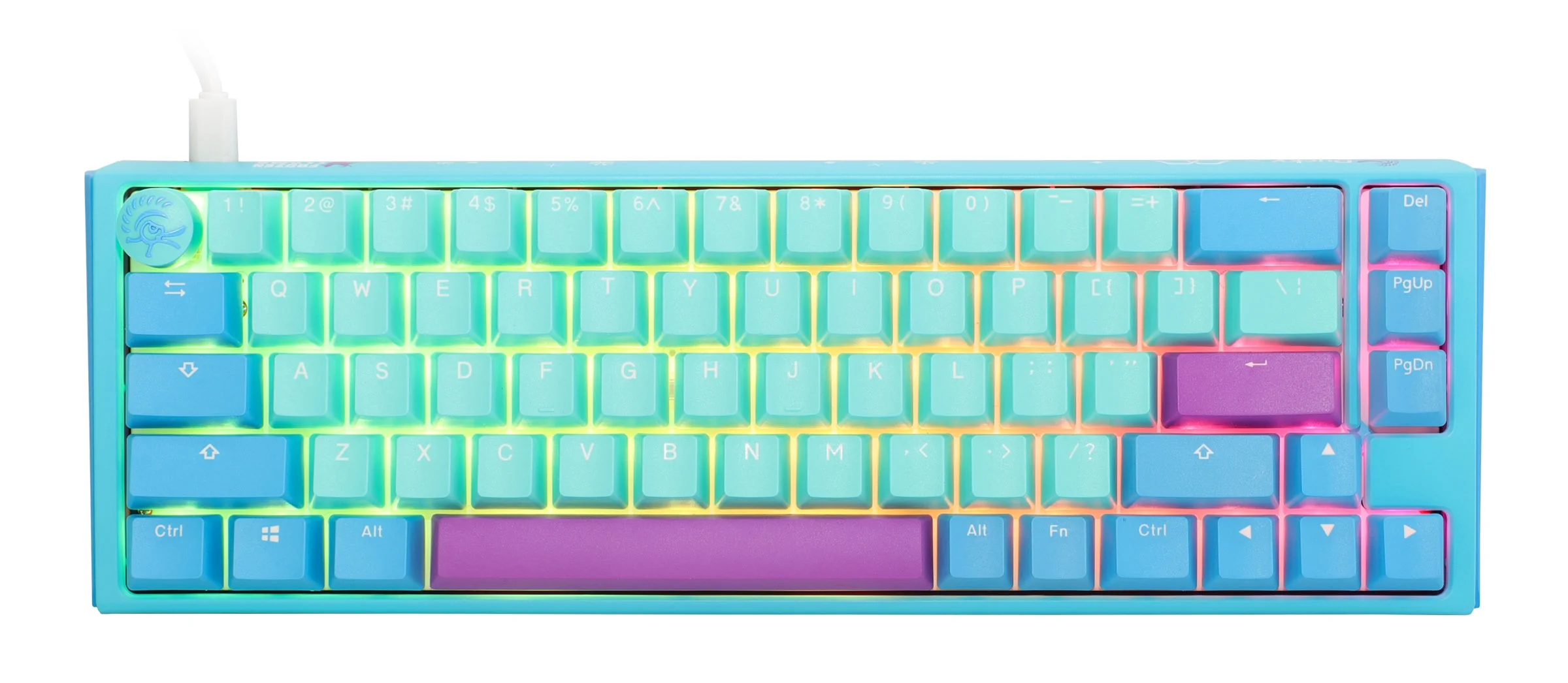 Ducky One 3 SF Frozen Llama Hotswap RGB Double-Shot PBT Mechanical Keyboard (Cherry RGB Brown) (DKON2167ST-BUSPDFLCVBC1) - Image 2