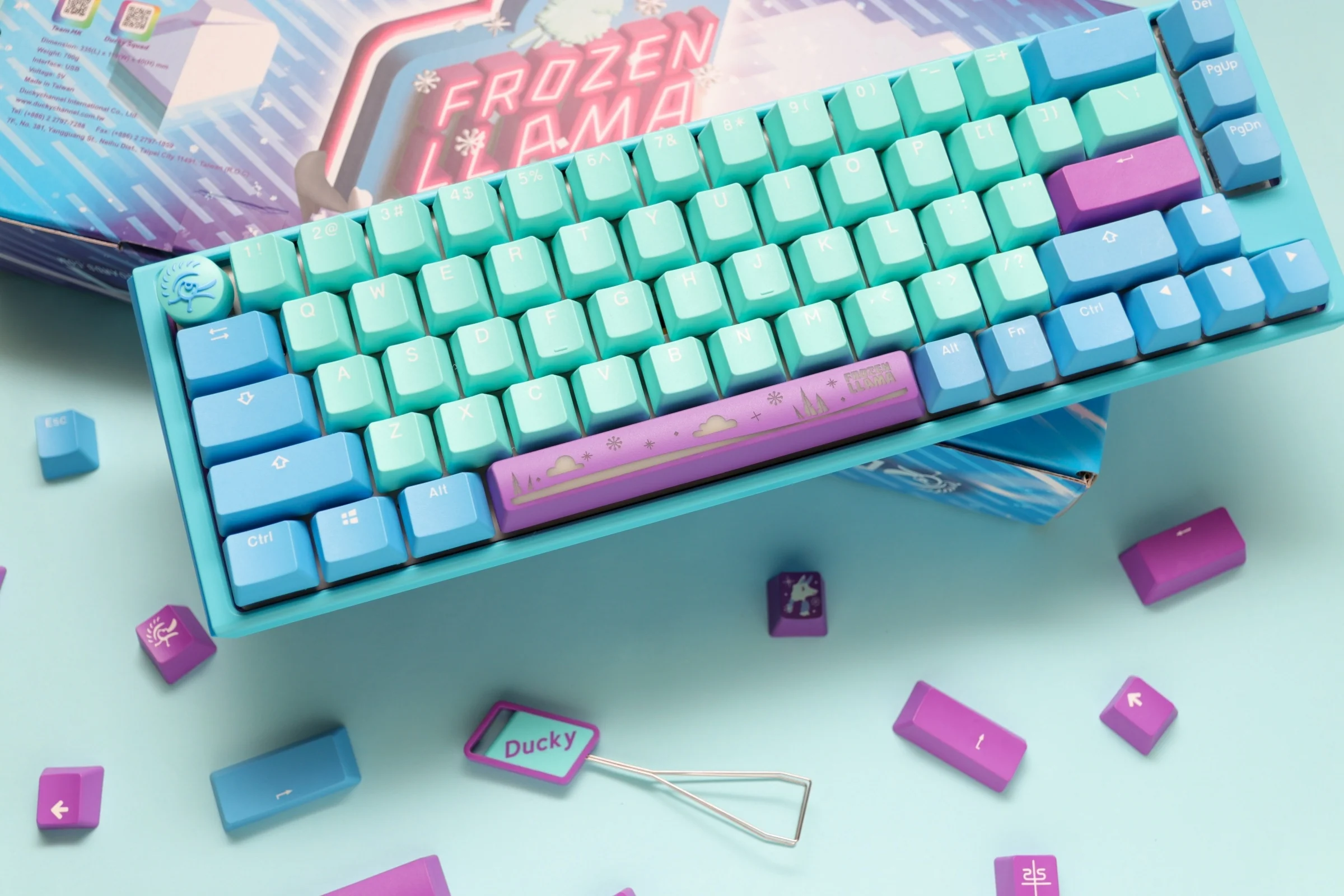 Ducky One 3 SF Frozen Llama Hotswap RGB Double-Shot PBT Mechanical Keyboard (Cherry RGB Brown) (DKON2167ST-BUSPDFLCVBC1) - Image 9