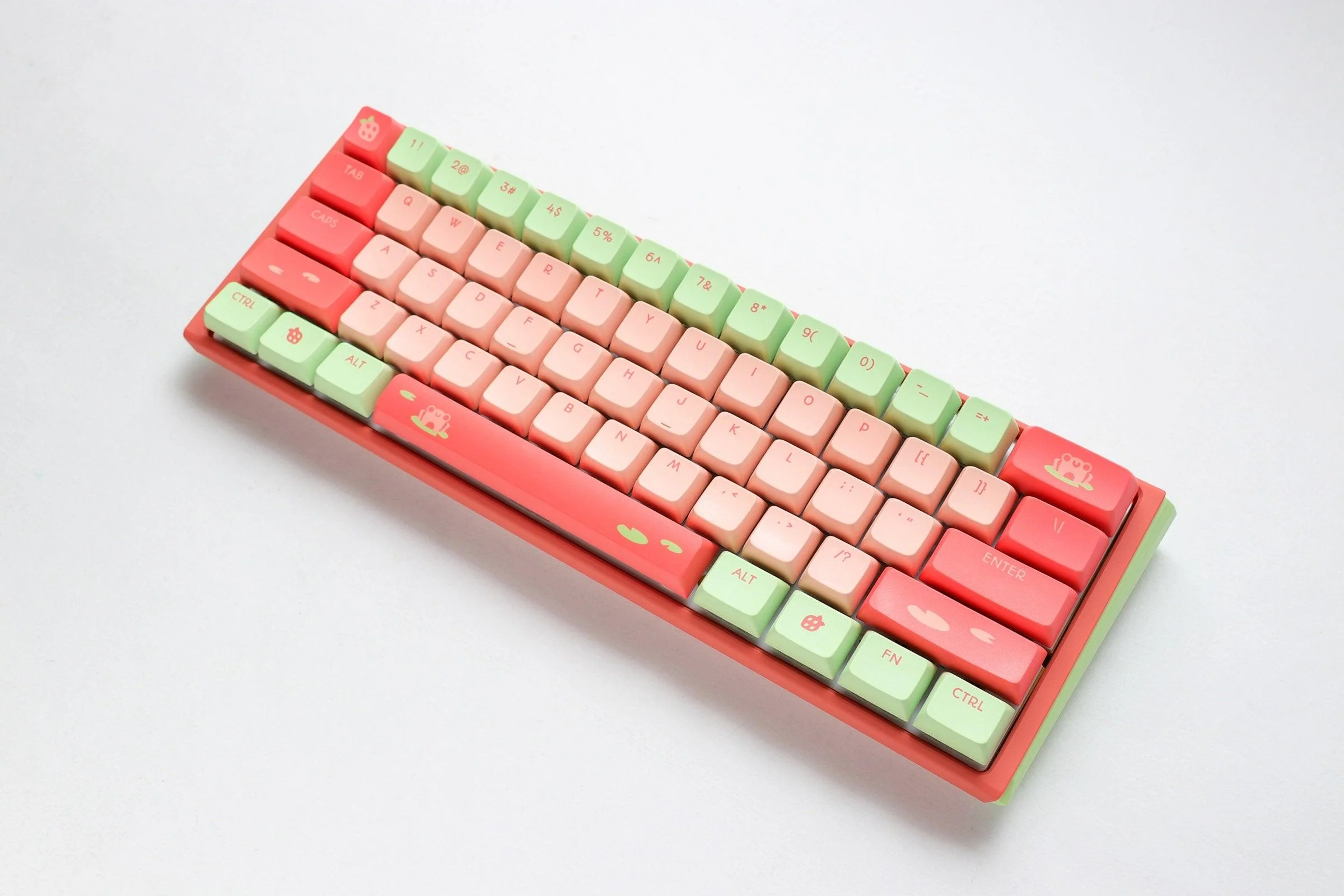 Ducky X MK Strawberry Frog One 3 Mini Hotwap RGB Mechanical Keyboard (Cherry RGB Brown) (DKON2161ST-BUSPHSFTPGC1) - Image 6