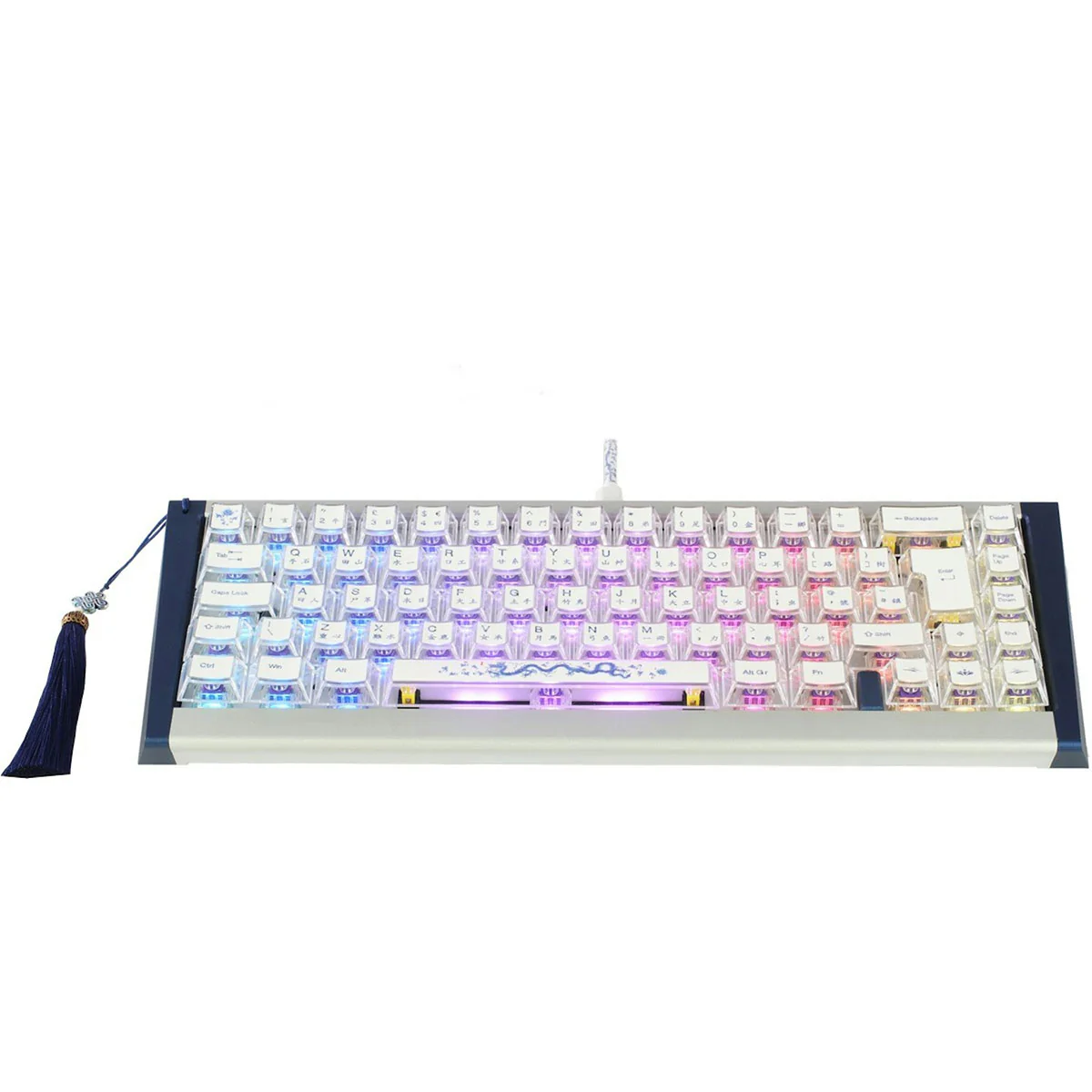 Ducky Year of the Dragon Edition RGB Mechanical Keyboard (Cherry MX2A Purple Switches) (DKYOTD2024-CVTWPHCH000SS1) - Image 3