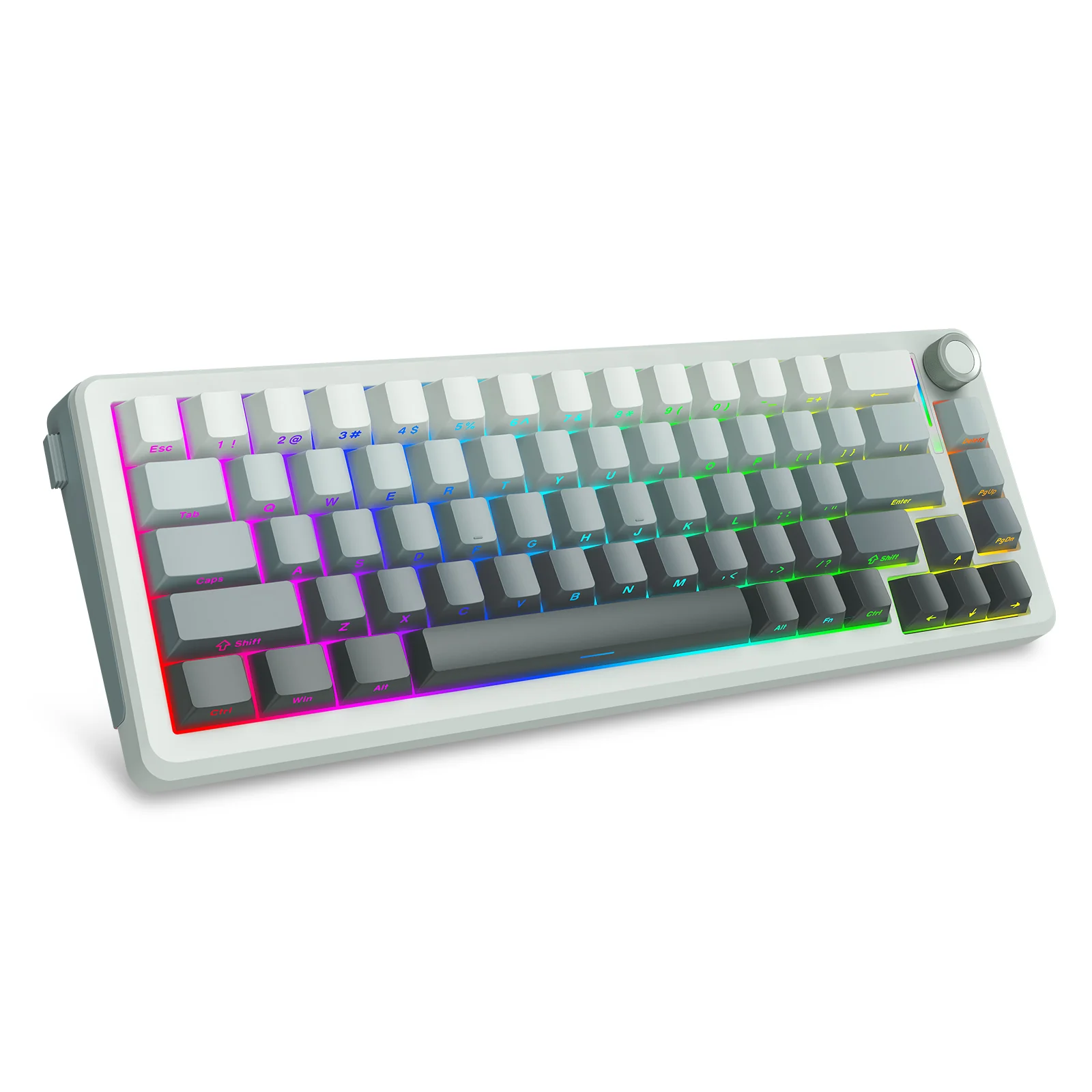 E-Yooso Z-68 Tri-Mode RGB 67 Keys Mechanical Keyboard Gradient Grey (Silverwood Switch) - Image 8