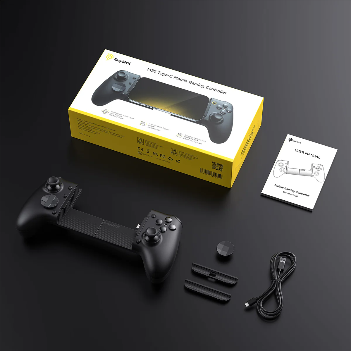 EasySMX M20 Type-C Mobile Gaming Controller (Black) (VG-C467) - Image 9