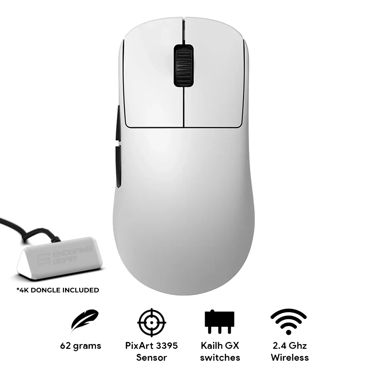 Endgame Gear OP1w 4K Wireless Gaming Mouse (Dark Frost, White Frost, Black, White) - Image 29