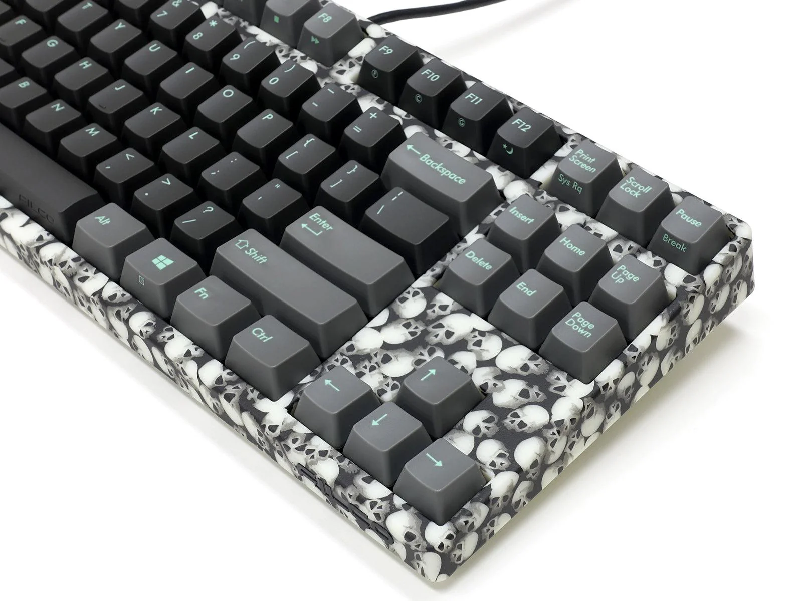 Filco Majestouch Lumi S Tenkeyless Double Shot PBT 87 US ASCII Mechanical Keyboard Lumi Skull (MX Red Switch) (FKBN87MRL/ECSP2LS) - Image 9