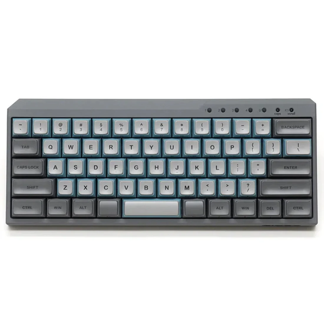Filco Majestouch MINILA-R Convertible Double Shot PBT 63 US ASCII Mechanical Keyboard Sky Gray (MX Blue Switch) (FFBTR63MC/ESG)