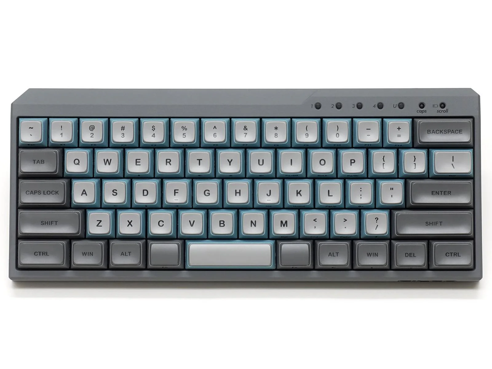 Filco Majestouch Minila-R Convertible Double Shot PBT 63 US ASCII Mechanical Keyboard Sky Gray (MX Red Switch) (FFBTR63MRL/ESG) - Image 2