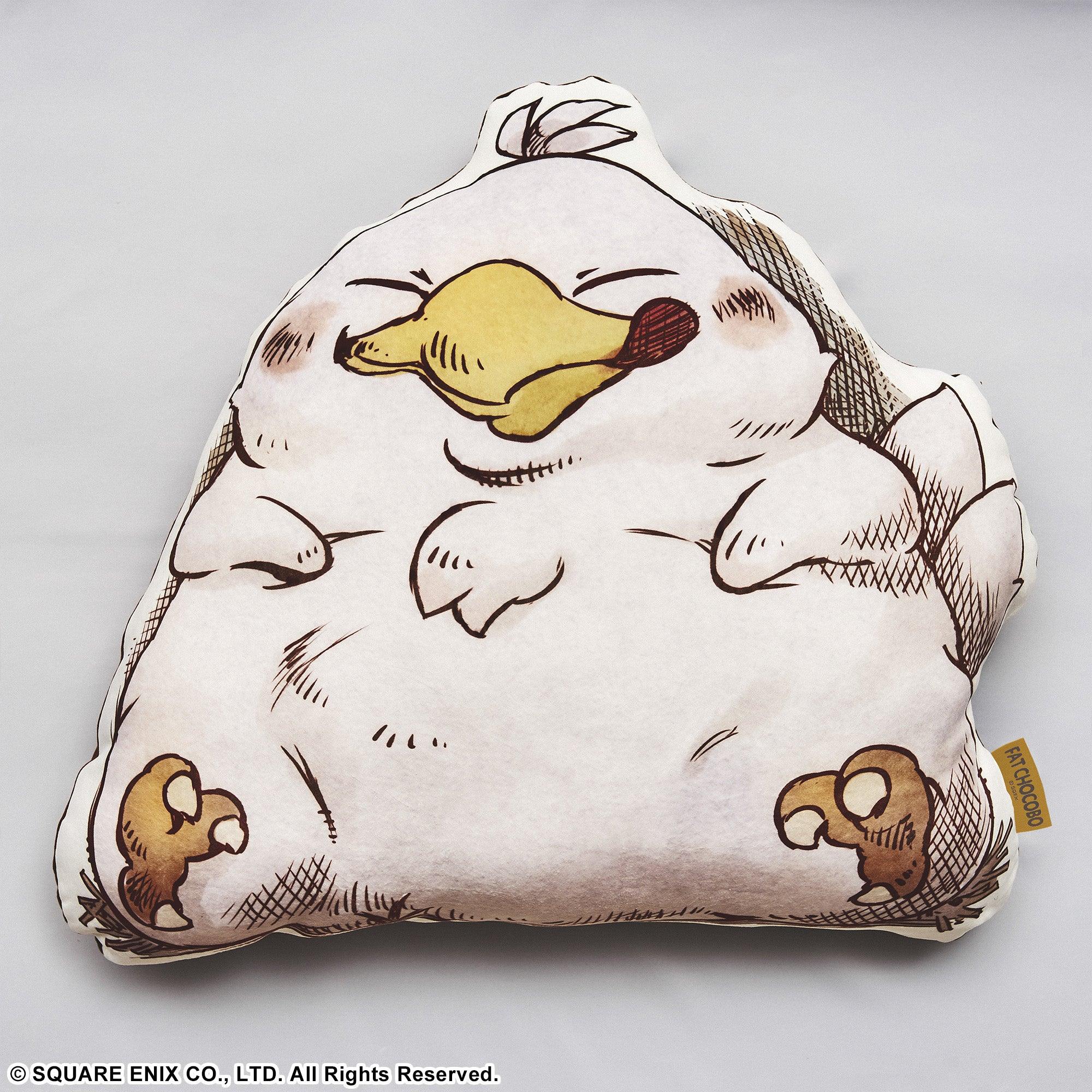 Final Fantasy Fluffy Fluffy Die-Cut Cushion (Fat Chocobo)