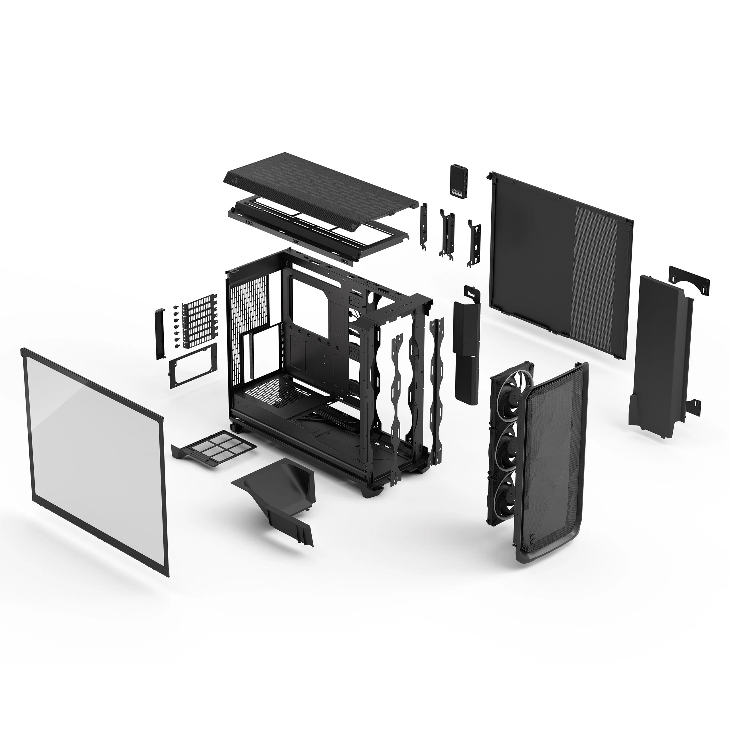 Fractal Design Meshify 3 XL Computer Case (Ambience Pro RGB Black Tempered Glass Light Tint, Ambience Pro RGB White Tempered Glass Clear Tint) - Image 15