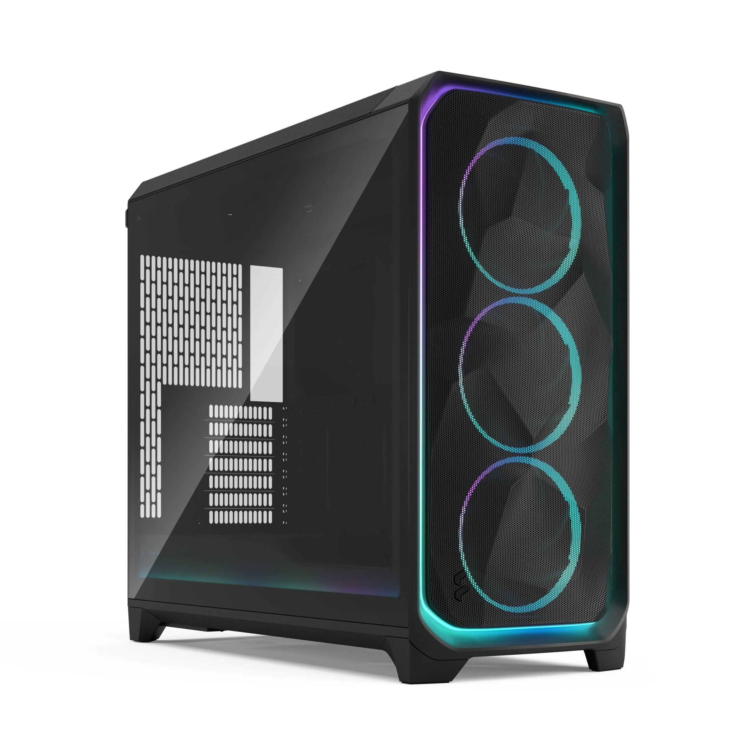 Fractal Design Meshify 3 XL Computer Case (Ambience Pro RGB Black Tempered Glass Light Tint, Ambience Pro RGB White Tempered Glass Clear Tint) - Image 2