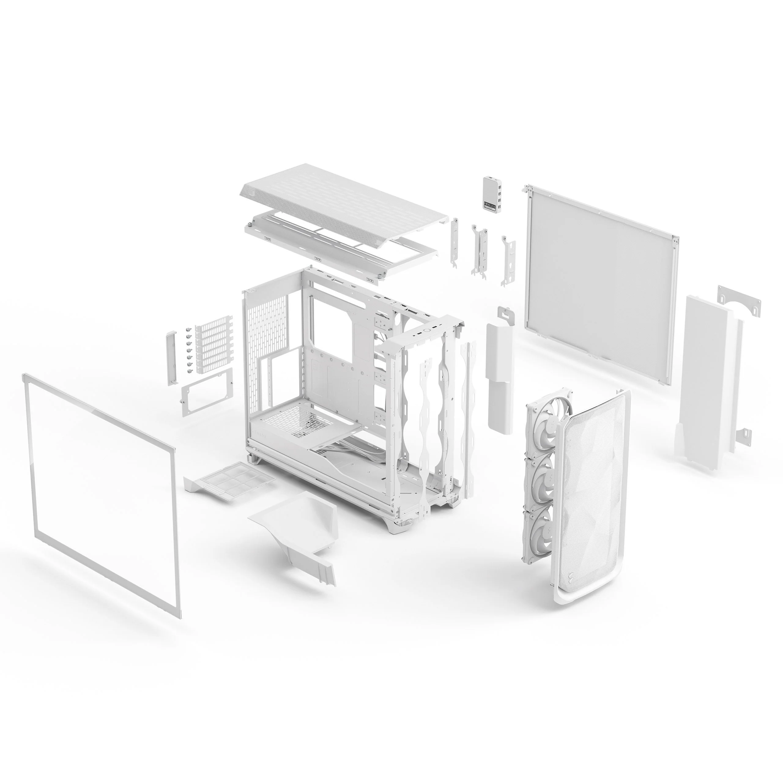 Fractal Design Meshify 3 XL Computer Case (Ambience Pro RGB Black Tempered Glass Light Tint, Ambience Pro RGB White Tempered Glass Clear Tint) - Image 29