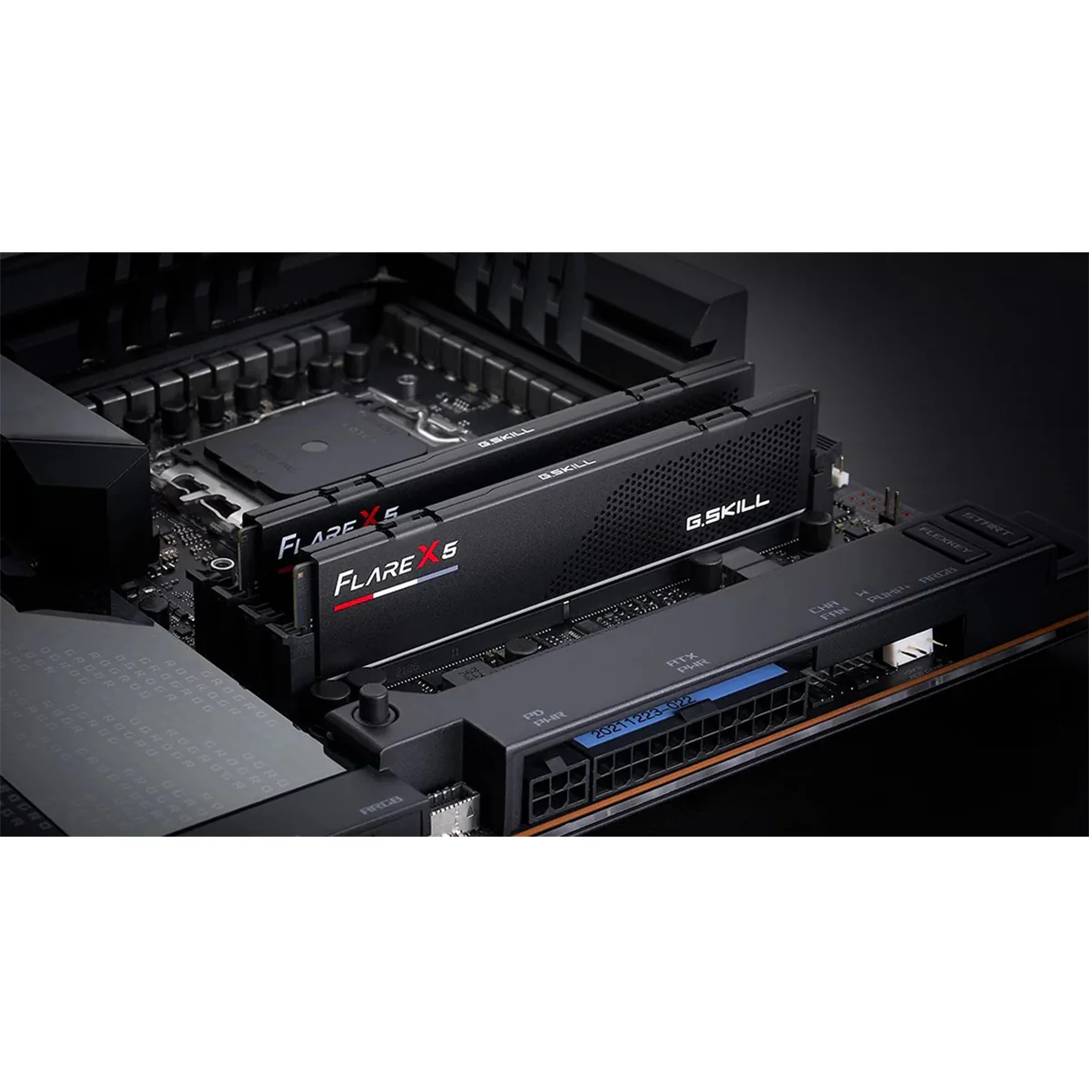 G.Skill Flare X5 32GB (2x16GB) DDR5 6000 MT/s CL30-38-38-96 1.35V AMD EXPO Desktop Memory (Matte Black) (F5-6000J3038F16GX2-FX5) - Image 7