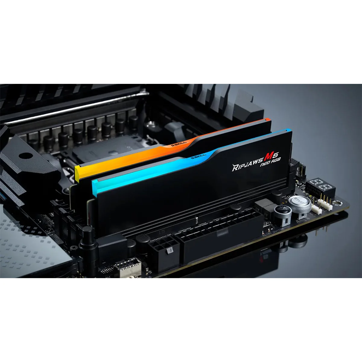 G.Skill Ripjaws M5 Neo RGB 32GB (2x16GB) DDR5 6000 MT/s CL30-38-38-96 1.35V AMD EXPO Desktop Memory (Matte Black) (F5-6000J3038F16GX2-RM5NRK) - Image 5