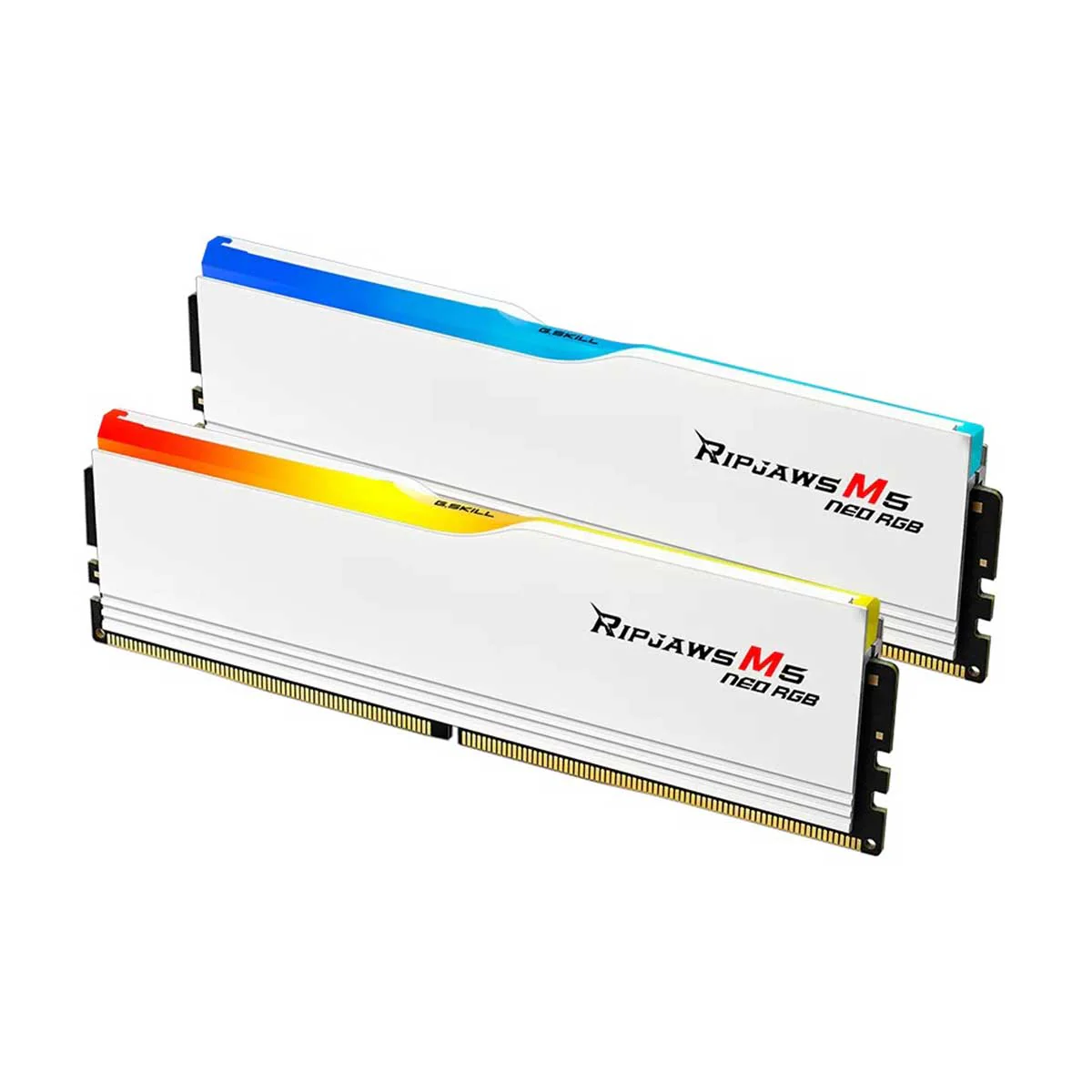 G.Skill Ripjaws M5 Neo RGB DDR5 32GB (2x16GB) 6400 MT/s CL32-40-40-102 1.40V AMD EXPO Desktop Memory (Matte White) (F5-6400J3240G16GX2-RM5NRW) - Image 3
