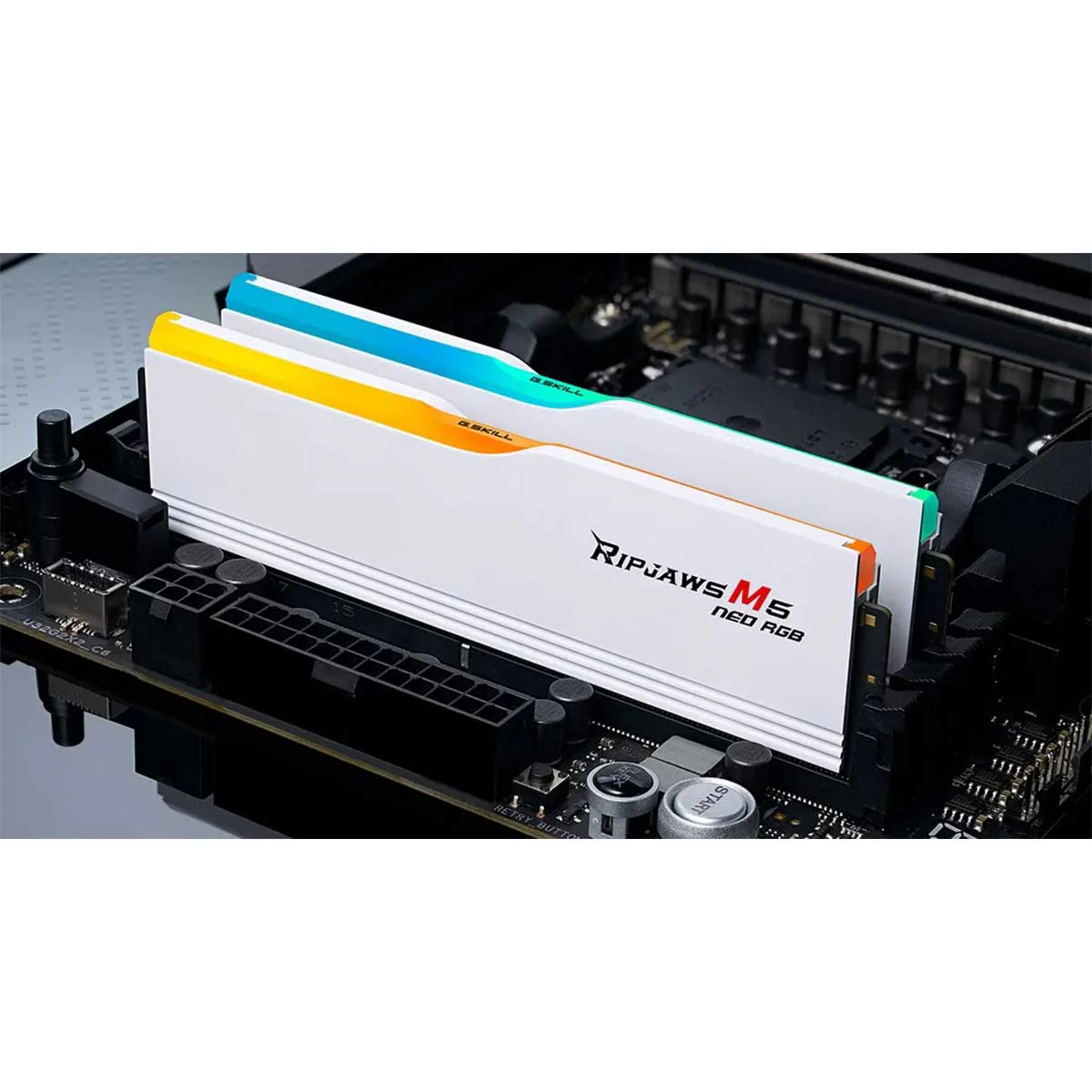 G.Skill Ripjaws M5 Neo RGB DDR5 64GB (2x32GB) 6000 MT/s CL36-36-36-96 1.35V AMD EXPO Desktop Memory (Matte White) (F5-6000J3636F32GX2-RM5NRW) - Image 6