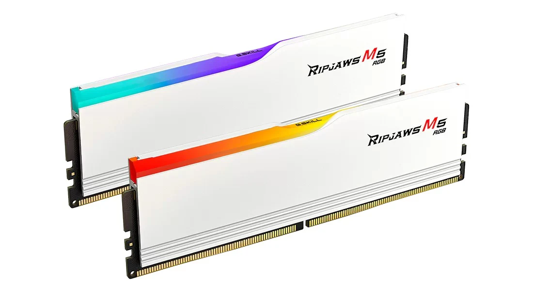 G.Skill Ripjaws M5 RGB 64GB (2X32GB) DDR5 6000MHZ CL32-38-38-96 1.40V Intel Xmp Desktop Memory (Black, White) - Image 4