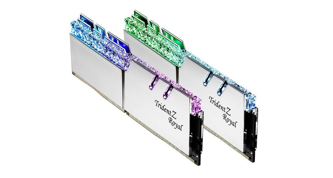 G.Skill Trident Z Royal RGB 32GB (2 X 16GB) DDR4 3600MHZ Memory (Silver) (F4-3600C18D-32GTRS) - Image 2