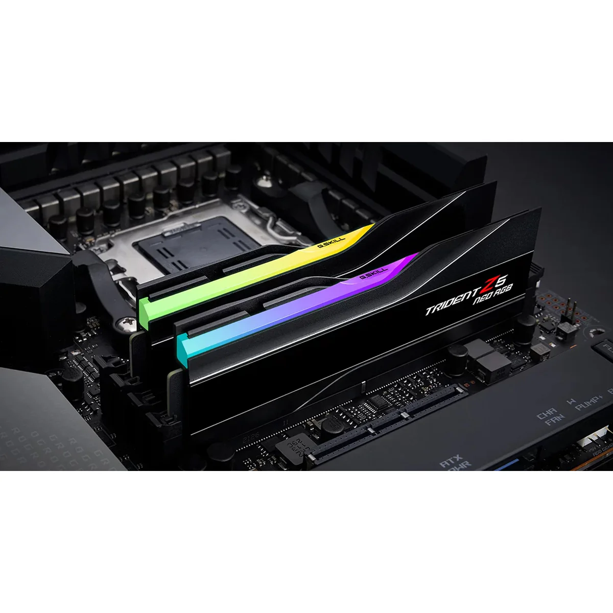 G.Skill Trident Z5 Neo RGB 32GB (2x16GB) DDR5 6000 MT/s CL30-38-38-96 1.35V AMD EXPO Desktop Memory (Matte Black) (F5-6000J3038F16GX2-TZ5NR) - Image 4